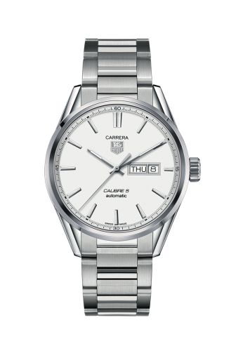 TAG Heuer Carrera Calibre 5 Day Date Stainless Steel / Silver / Bracelet